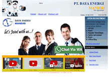 Tablet Screenshot of dayaenergimandiri.com